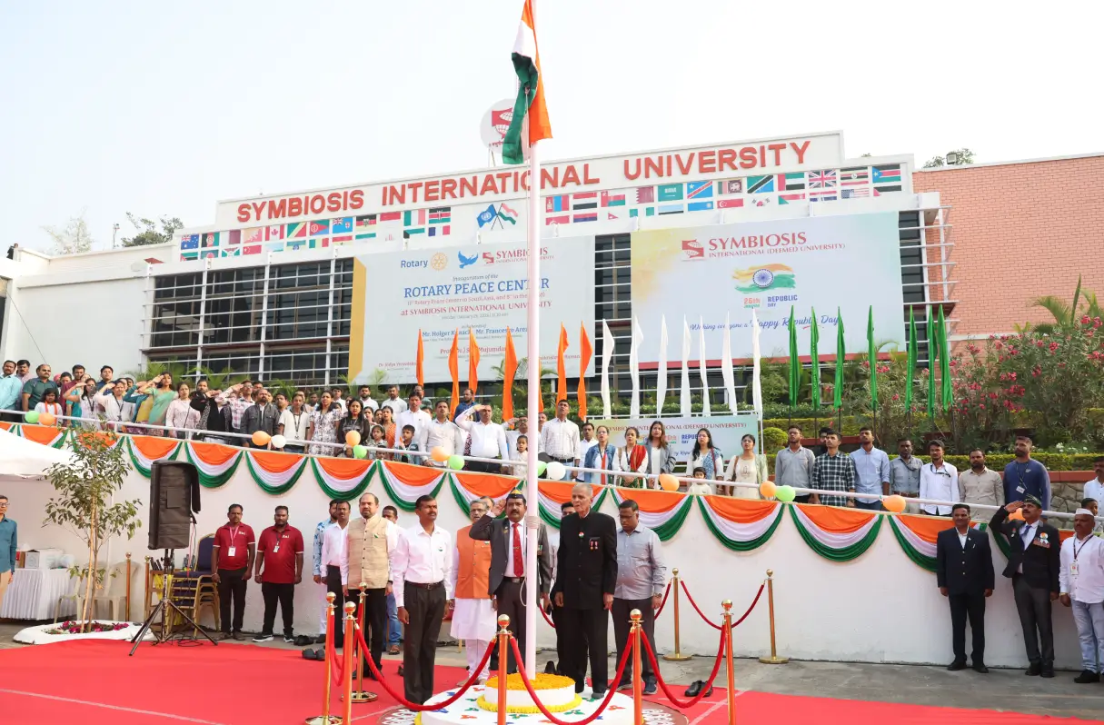 Republic Day 2026 celebration at SIU Lavale campus