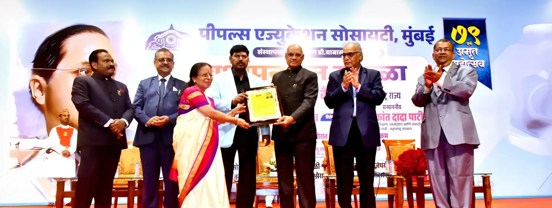 Mrs. Sanjivani Mujumdar received Bharatratna Dr. Babasaheb Ambedkar Award